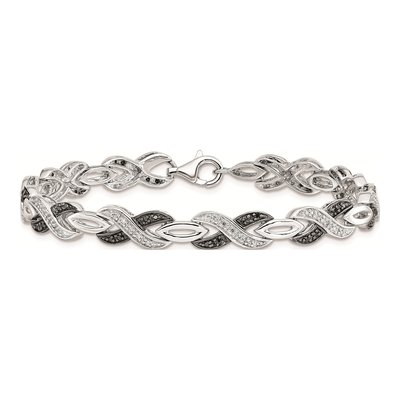 Sterling Silver 0.32 ct tw Diamond Bracelet – view 3