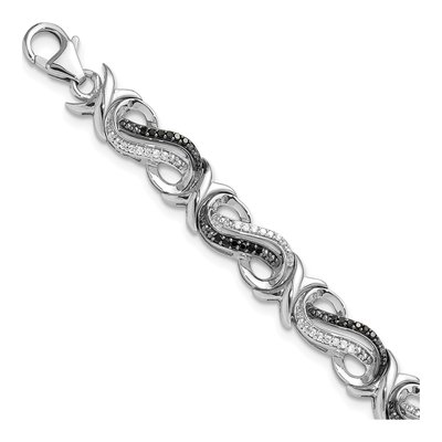 Sterling Silver 0.48 ct tw Diamond Bracelet