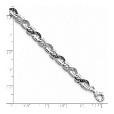 Sterling Silver 1/4 ct tw Diamond Bracelet – view 4