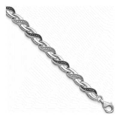 Sterling Silver 1/4 ct tw Diamond Bracelet