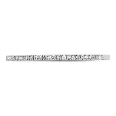 Sterling Silver 1/6 ct tw Diamond Wedding Band – view 4