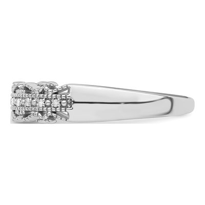 Sterling Silver Diamond Wedding Band | Belle Amore – view 4