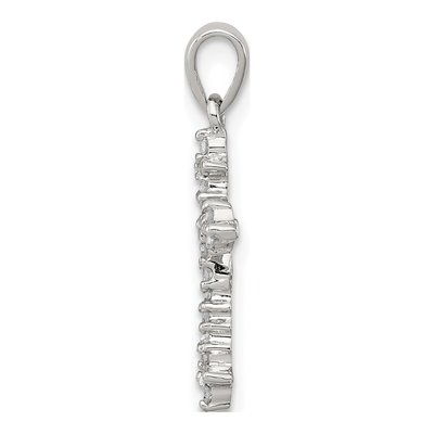 Sterling Silver 1/10 ct tw Diamond Cross Pendant – view 3