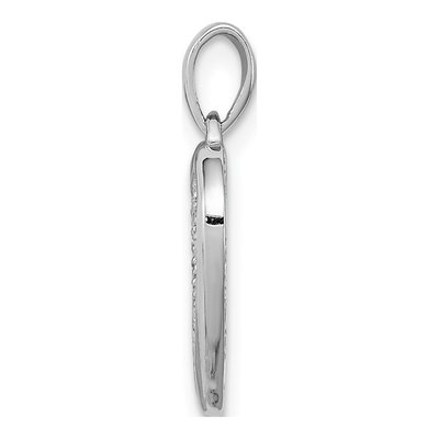 Sterling Silver 1/15 ct tw Diamond Heart Pendant – view 3