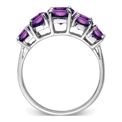 Sterling Silver Amethyst Ring – view 3