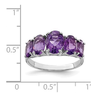Sterling Silver Amethyst Ring – view 4