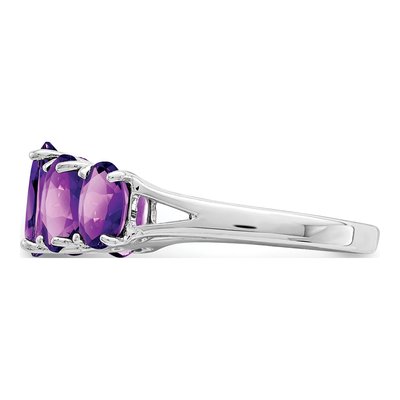 Sterling Silver Amethyst Ring – view 5
