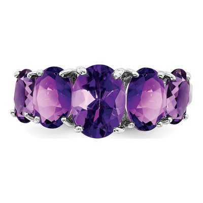 Sterling Silver Amethyst Ring – view 6