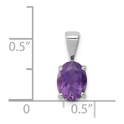 Sterling Silver Amethyst Pendant – view 4