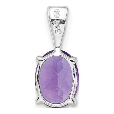 Sterling Silver Amethyst Pendant – view 5