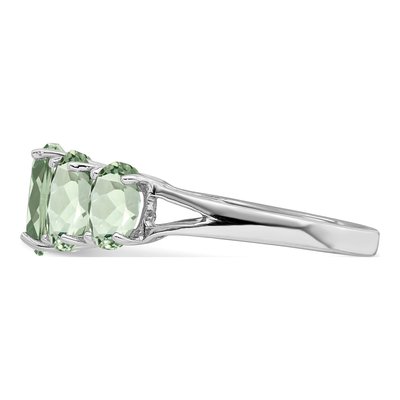 Sterling Silver Prasiolite Ring – view 5