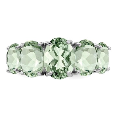 Sterling Silver Prasiolite Ring – view 6
