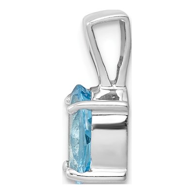 Sterling Silver Sky Blue Topaz Pendant – view 3