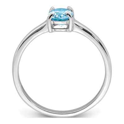 Sterling Silver Swiss Blue Topaz Ring – view 3