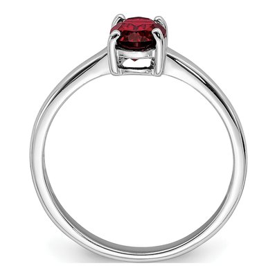 Sterling Silver Garnet Ring – view 3