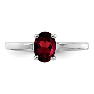 Sterling Silver Garnet Ring – view 6