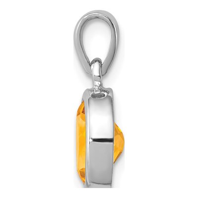 Sterling Silver Citrine Pendant – view 3