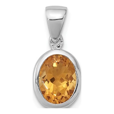 Sterling Silver Citrine Pendant