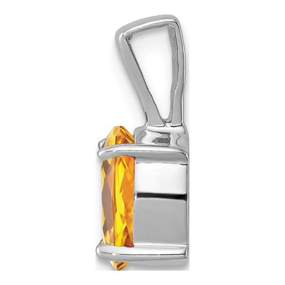 Sterling Silver Citrine Pendant – view 3