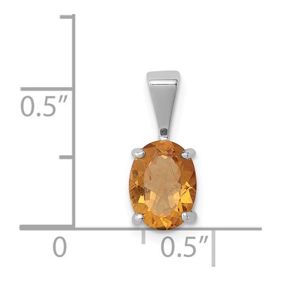Sterling Silver Citrine Pendant – view 4