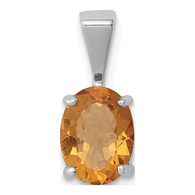 Sterling Silver Citrine Pendant