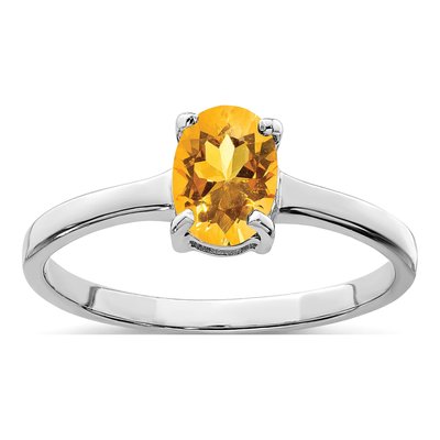 Sterling Silver Citrine Ring