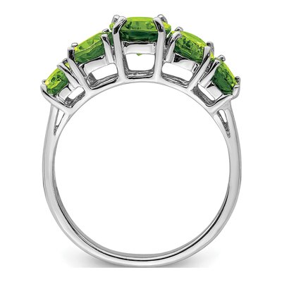Sterling Silver Peridot Ring – view 3