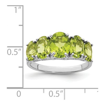 Sterling Silver Peridot Ring – view 5