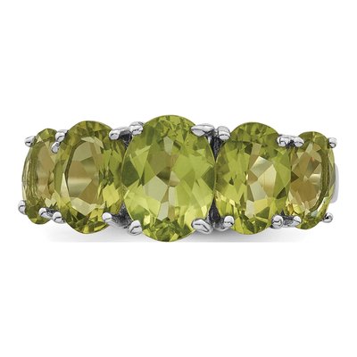 Sterling Silver Peridot Ring – view 6