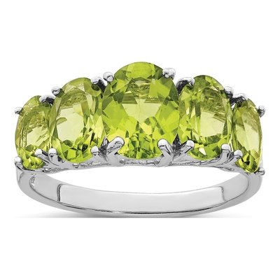 Sterling Silver Peridot Ring