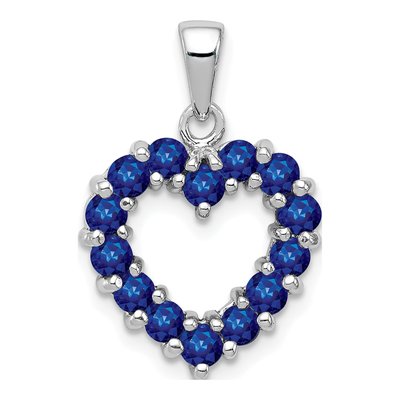 Sterling Silver Sapphire Pendant