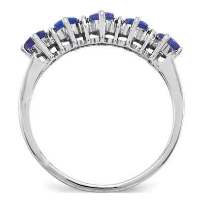 Sterling Silver Tanzanite & Diamond Ring – view 4