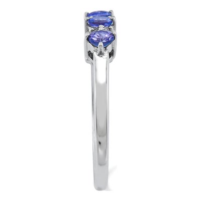 Sterling Silver Tanzanite & Diamond Ring – view 7
