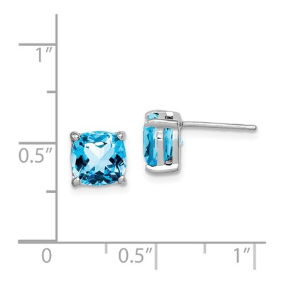Sterling Silver London Blue Topaz Post Earrings – view 5