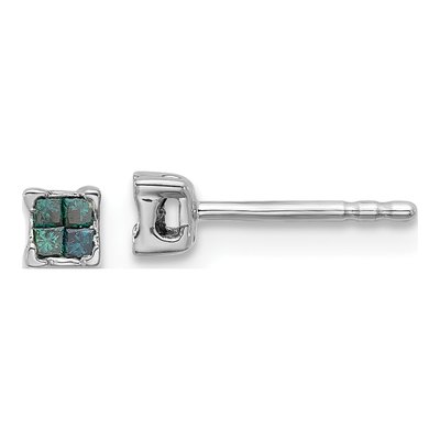 Sterling Silver 1/8 ct tw Diamond Stud Earrings