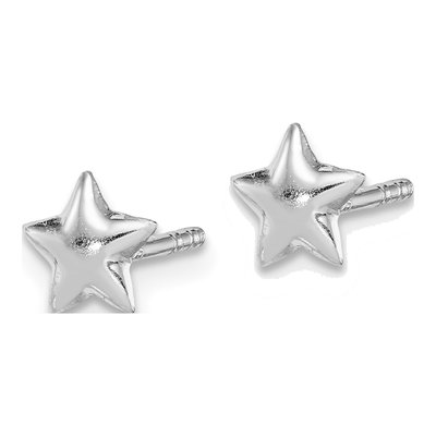 Sterling Silver Girls' Star Stud Earrings – view 3