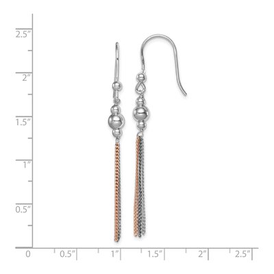 Sterling Silver Beaded Dangle Earrings – view 5