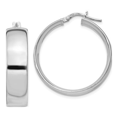 Sterling Silver 30mm Hoop Earrings