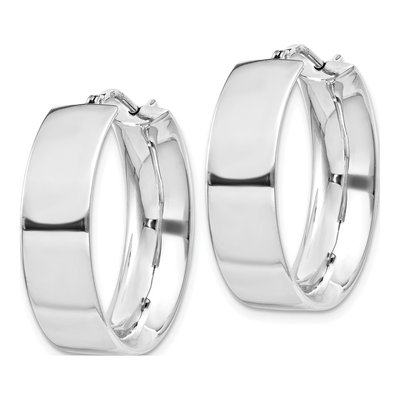 Sterling Silver 25mm Hoop Earrings – view 3