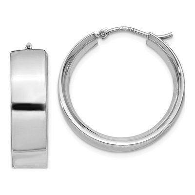 Sterling Silver 25mm Hoop Earrings