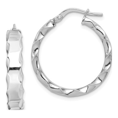 Sterling Silver 25mm Hoop Earrings