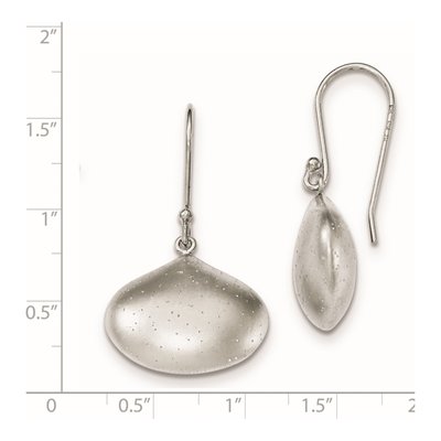 Sterling Silver Teardrop Dangle Earrings – view 2