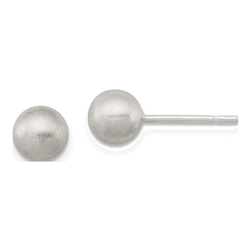 Sterling Silver Laser-Cut Ball Stud Earrings