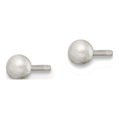 Sterling Silver Ball Stud Earrings – view 3