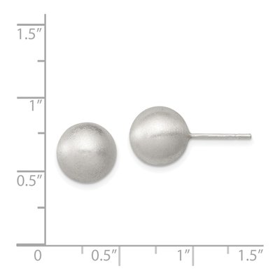 Sterling Silver Laser-Cut Ball Stud Earrings – view 5
