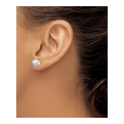 Sterling Silver Laser-Cut Stud Earrings – view 4