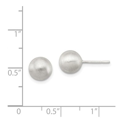 Sterling Silver Laser-Cut Ball Stud Earrings – view 5