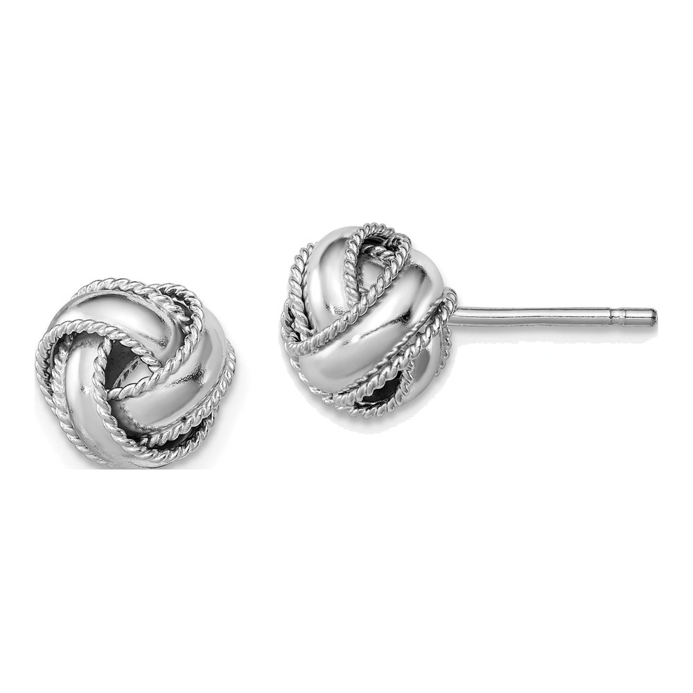 Sterling Silver Knot Stud Earrings