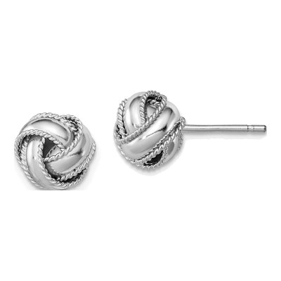 Sterling Silver Knot Stud Earrings