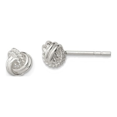 Sterling Silver Knot Stud Earrings